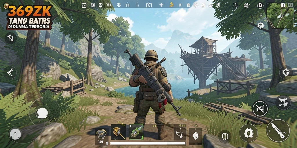 Tampilan gameplay seru di dunia terbuka 369ZK yang menakjubkan.