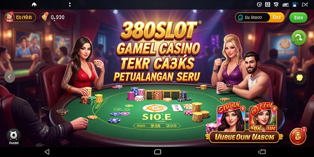 Tampilan gameplay interaktif dalam aplikasi 380SLOT Live Casino.