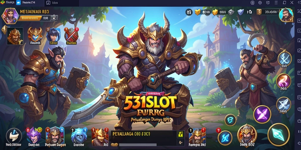 Tampilan gameplay 531SLOT yang menakjubkan dalam petualangan RPG.