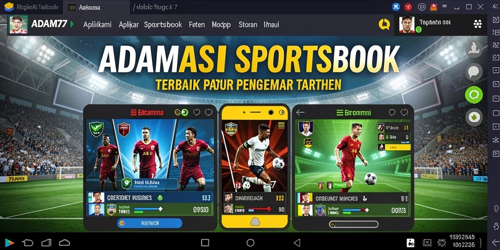 Tampilan menarik dari gameplay Sportsbook ADAM77.