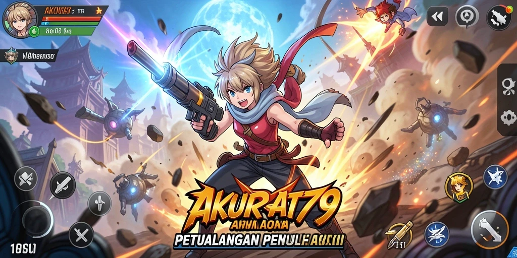 Tangkapan layar menunjukkan aksi seru dalam game Anime AKURAT79.