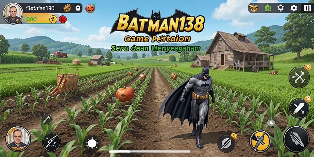 Tampilan gameplay menarik dari BATMAN138 dengan suasana pertanian yang asri.