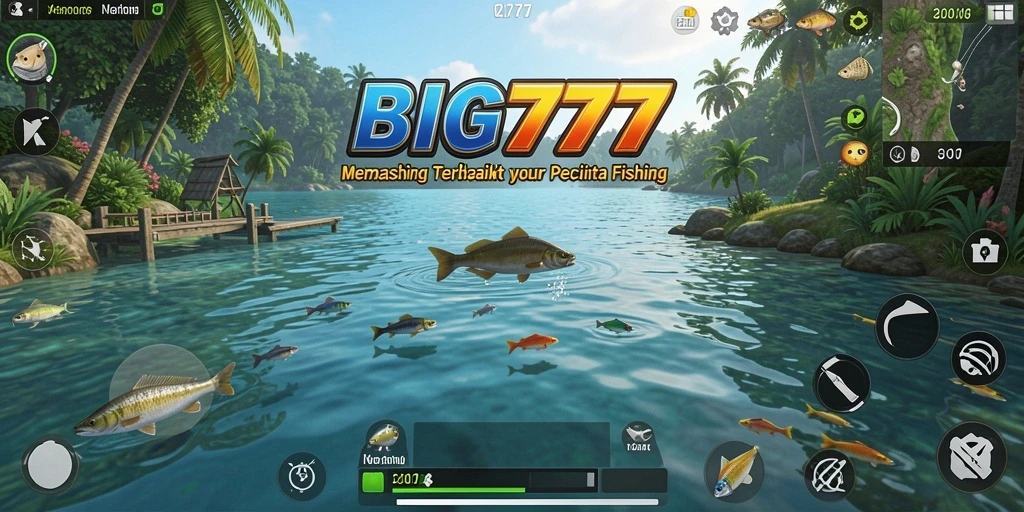 Tampilan gameplay <strong>BIG777</strong> dengan aksi memancing yang seru dan menegangkan.