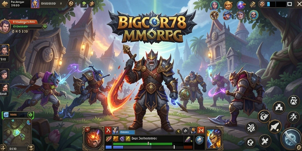 Tangkapan layar gameplay <strong>BIGCOR78</strong> yang menunjukkan petualangan mendebarkan di dunia MMORPG.