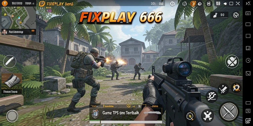 Tampilan gameplay FIXPLAY666 yang menegangkan dalam pertempuran TPS.