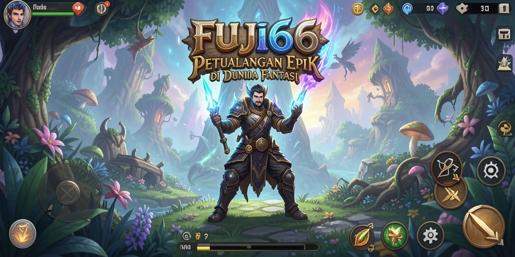 Tangkapan layar menampilkan aksi seru dalam game RPG FUJI66.