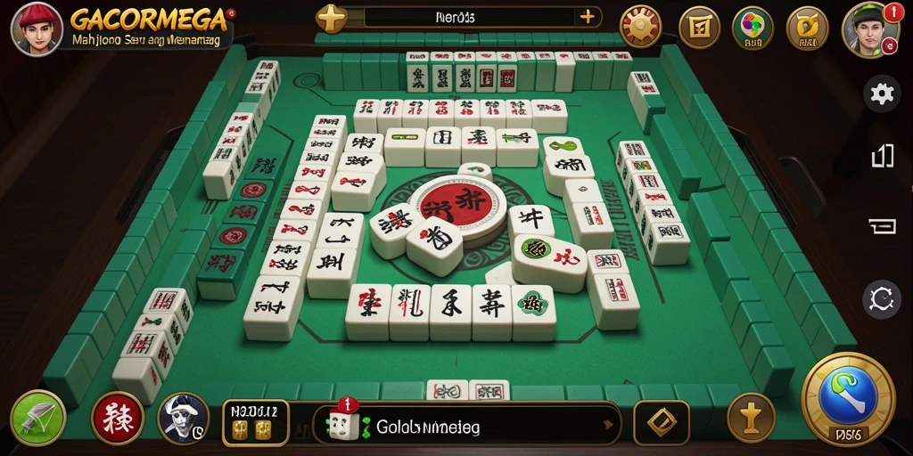 Gameplay GACORMEGA yang menarik dan visual berwarna.