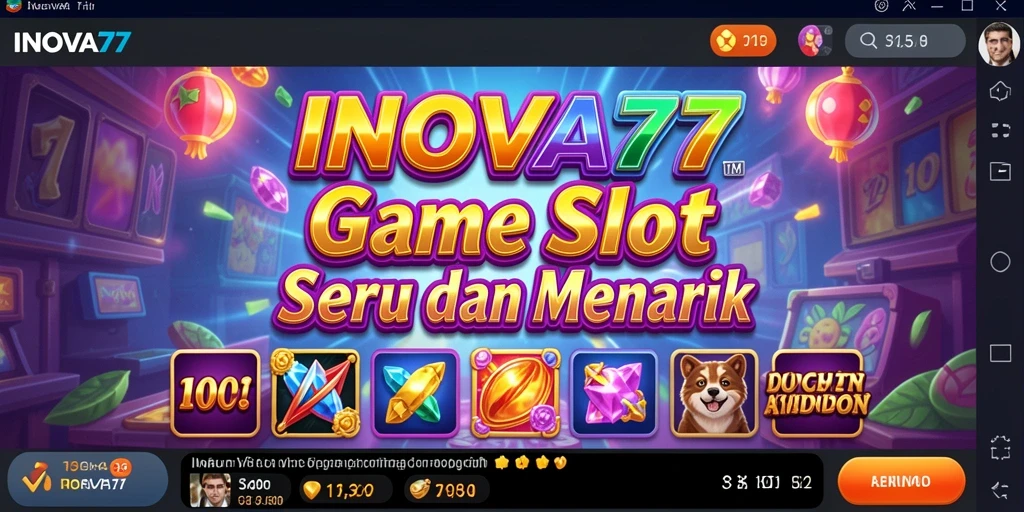 Tampilan gameplay menarik yang menampilkan slot INOVA77.