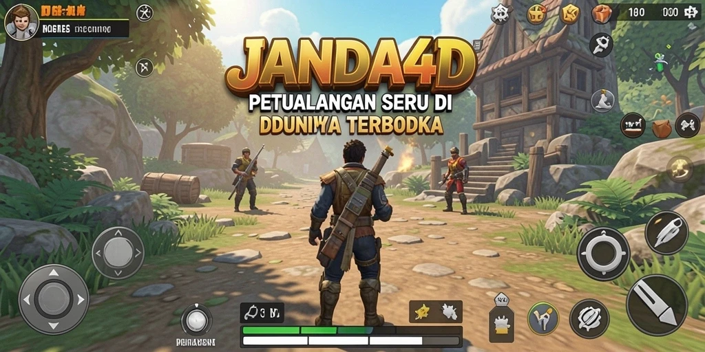 Tampilan gameplay seru dalam dunia terbuka JANDA4D.