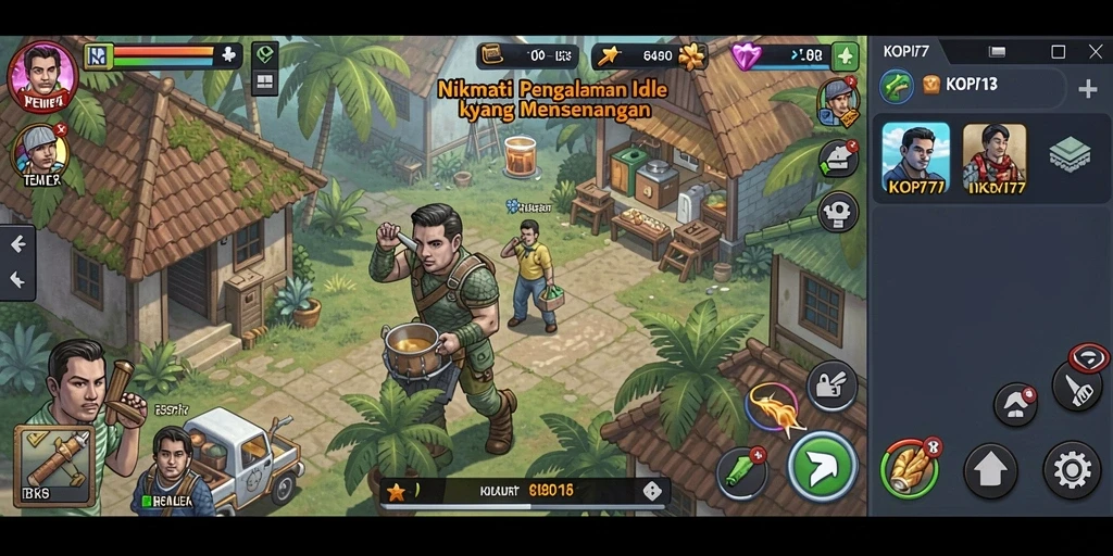 Tampilan gameplay KOPI77 yang menarik dan interaktif.