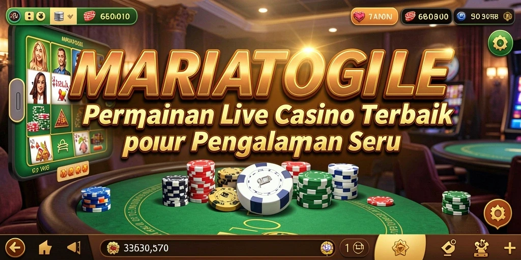 Tampilan gameplay Live Casino MARIATOGEL yang mendebarkan.
