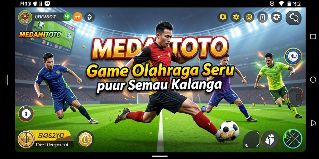 Gameplay seru dalam MEDANTOTO yang menampilkan aksi olahraga mendebarkan.