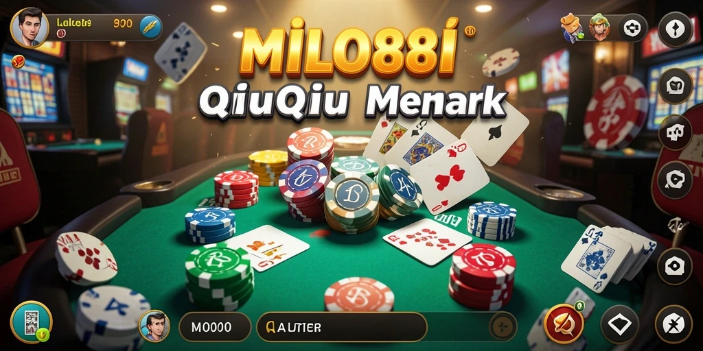 Tampilan gameplay seru dari MILO88 dengan suasana QiuQiu yang menegangkan.