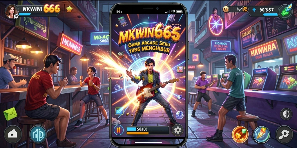 Tangkapan layar utama dari gameplay seru MKWIN666.