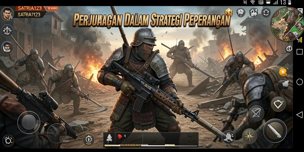 Tampilan gameplay SATRIA123 yang penuh aksi dan strategi.