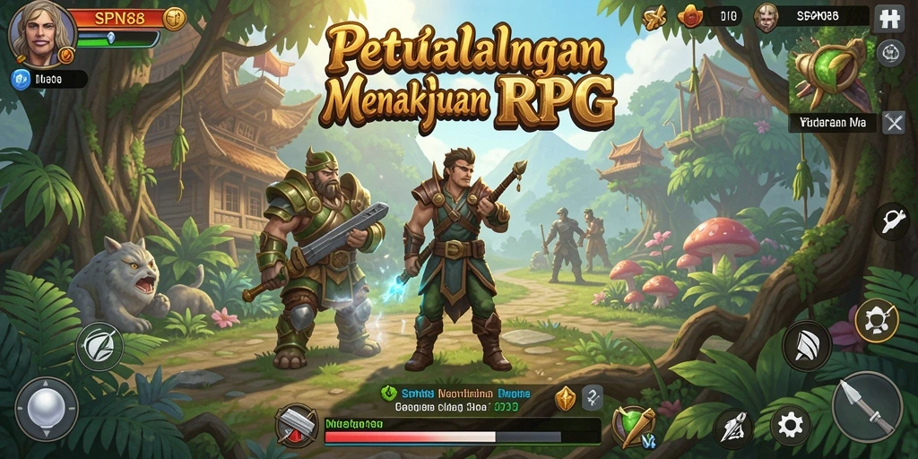 Tampilan dinamis gameplay RPG SPN88 yang memukau.
