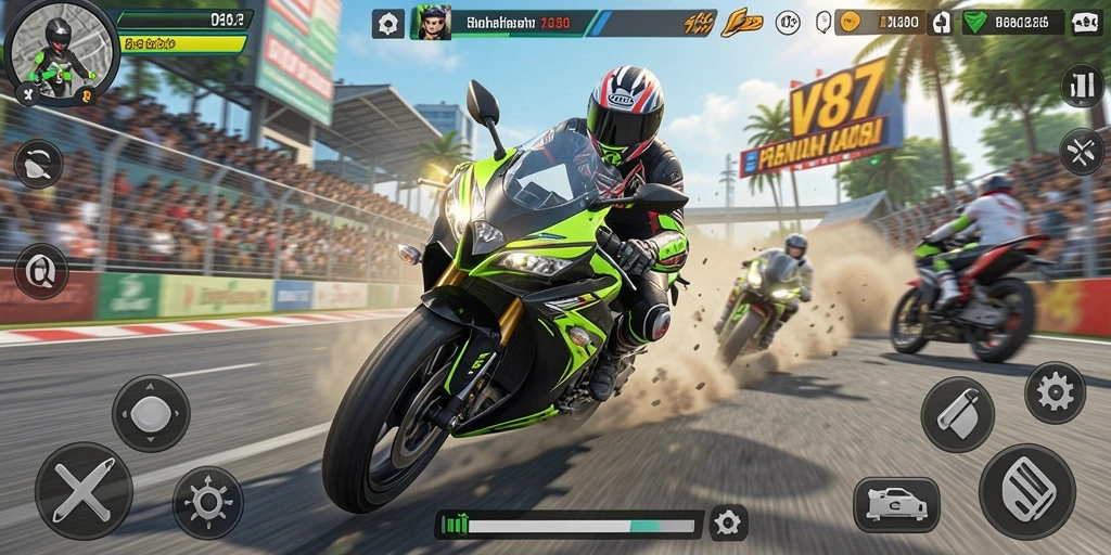 Tampilan gameplay V87 yang menegangkan dan penuh aksi.